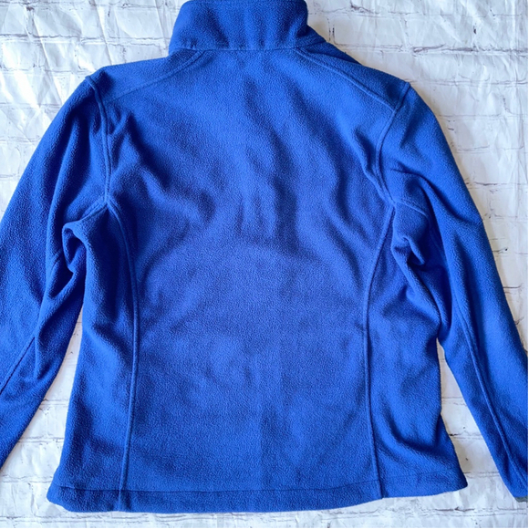 EUC Women’s Medium Lands’ End Full Zip Fleece Jacket Embroidered - Picture 6 of 9